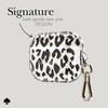 image:imagekate spade new york AirPods Pro Protective Case with Keychain Ring  Multi Floral Black and White Compatible with AirPods Pro 2nd  1st GenerationCity Leopard