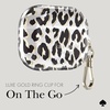 image:imagekate spade new york AirPods Pro Protective Case with Keychain Ring  Multi Floral Black and White Compatible with AirPods Pro 2nd  1st GenerationCity Leopard