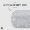image:imagekate spade new york AirPods Pro Protective Case with Keychain Ring  Multi Floral Black and White Compatible with AirPods Pro 2nd  1st GenerationCrystal Pave Silver