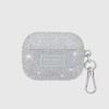 image:imagekate spade new york AirPods Pro Protective Case with Keychain Ring  Multi Floral Black and White Compatible with AirPods Pro 2nd  1st GenerationCrystal Pave Silver