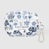image:imagekate spade new york AirPods Pro Protective Case with Keychain Ring  Multi Floral Black and White Compatible with AirPods Pro 2nd  1st GenerationFlowerbed Blue