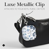 image:imagekate spade new york AirPods Pro Protective Case with Keychain Ring  Multi Floral Black and White Compatible with AirPods Pro 2nd  1st GenerationFlowerbed Blue