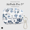 image:imagekate spade new york AirPods Pro Protective Case with Keychain Ring  Multi Floral Black and White Compatible with AirPods Pro 2nd  1st GenerationFlowerbed Blue