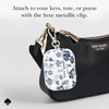 image:imagekate spade new york AirPods Pro Protective Case with Keychain Ring  Multi Floral Black and White Compatible with AirPods Pro 2nd  1st GenerationFlowerbed Blue