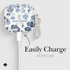 image:imagekate spade new york AirPods Pro Protective Case with Keychain Ring  Multi Floral Black and White Compatible with AirPods Pro 2nd  1st GenerationFlowerbed Blue