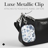 image:imagekate spade new york AirPods Pro Protective Case with Keychain Ring  Multi Floral Black and White Compatible with AirPods Pro 2nd  1st GenerationFlowerbed Blue