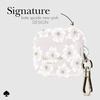 image:imagekate spade new york AirPods Pro Protective Case with Keychain Ring  Multi Floral Black and White Compatible with AirPods Pro 2nd  1st GenerationHollyhock Cream
