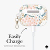 image:imagekate spade new york AirPods Pro Protective Case with Keychain Ring  Multi Floral Black and White Compatible with AirPods Pro 2nd  1st GenerationMulti Floral Rose