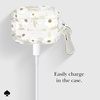 image:imagekate spade new york AirPods Pro Protective Case with Keychain Ring  Multi Floral Black and White Compatible with AirPods Pro 2nd  1st GenerationSunshine Floral