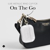 image:imagekate spade new york AirPods Pro Protective Case with Keychain Ring  Multi Floral Black and White Compatible with AirPods Pro 2nd  1st GenerationThat Sparkle Silver