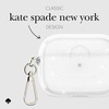 image:imagekate spade new york AirPods Pro Protective Case with Keychain Ring  Multi Floral Black and White Compatible with AirPods Pro 2nd  1st GenerationThat Sparkle Silver