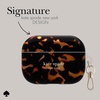 image:imagekate spade new york AirPods Pro Protective Case with Keychain Ring  Multi Floral Black and White Compatible with AirPods Pro 2nd  1st GenerationTortoiseshell
