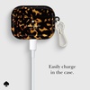 image:imagekate spade new york AirPods Pro Protective Case with Keychain Ring  Multi Floral Black and White Compatible with AirPods Pro 2nd  1st GenerationTransparent Tortoise