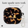image:imagekate spade new york AirPods Pro Protective Case with Keychain Ring  Multi Floral Black and White Compatible with AirPods Pro 2nd  1st GenerationTransparent Tortoise