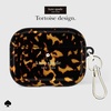 image:imagekate spade new york AirPods Pro Protective Case with Keychain Ring  Multi Floral Black and White Compatible with AirPods Pro 2nd  1st GenerationTransparent Tortoise