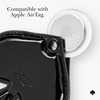 image:imagekate spade new york AirTag Holder with Gold Ring Clip  Protective Case for Apple AirTag  Hollyhock CreamBlack Spade