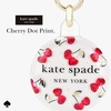 image:imagekate spade new york AirTag Holder with Gold Ring Clip  Protective Case for Apple AirTag  Hollyhock CreamCherry Dot