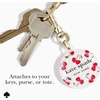 image:imagekate spade new york AirTag Holder with Gold Ring Clip  Protective Case for Apple AirTag  Hollyhock CreamCherry Dot