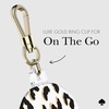 image:imagekate spade new york AirTag Holder with Gold Ring Clip  Protective Case for Apple AirTag  Hollyhock CreamCity Leopard