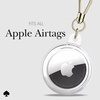 image:imagekate spade new york AirTag Holder with Gold Ring Clip  Protective Case for Apple AirTag  Hollyhock CreamCity Leopard