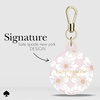 image:imagekate spade new york AirTag Holder with Gold Ring Clip  Protective Case for Apple AirTag  Hollyhock CreamHollyhock Cream