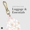 image:imagekate spade new york AirTag Holder with Gold Ring Clip  Protective Case for Apple AirTag  Hollyhock CreamHollyhock Cream
