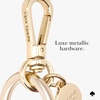 image:imagekate spade new york AirTag Holder with Gold Ring Clip  Protective Case for Apple AirTag  Hollyhock CreamRed Heart