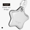 image:imagekate spade new york AirTag Holder with Gold Ring Clip  Protective Case for Apple AirTag  Hollyhock CreamSilver Star