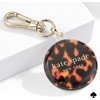image:imagekate spade new york AirTag Holder with Gold Ring Clip  Protective Case for Apple AirTag  Hollyhock CreamTortoiseshell