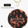image:imagekate spade new york AirTag Holder with Gold Ring Clip  Protective Case for Apple AirTag  Hollyhock CreamTortoiseshell
