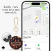 image:imagekate spade new york AirTag Holder with Gold Ring Clip  Protective Case for Apple AirTag  Hollyhock CreamTortoiseshell