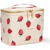 image:imagekate spade new york Beige Lunch Bag Small Insulated Lunch Tote Thermal Bag with Double Zipper and Carrying Handle Strawberries
