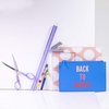 image:imagekate spade new york Black Ink Ballpoint Pen with Reusable Gift Box Professional Office Pen for Women Accepts Standard Refills Modern LeopardCandy Stripe