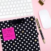 image:imagekate spade new york Black Ink Ballpoint Pen with Reusable Gift Box Professional Office Pen for Women Accepts Standard Refills Modern LeopardPolka Dots blackwhite