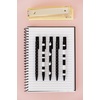 image:imagekate spade new york Black Ink Pen Set of 5 Cute Leopard Click Pens Plastic Retractable Pens for Writing and Journaling Forest FelineDots and Stripes