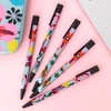 image:imagekate spade new york Black Ink Pen Set of 5 Cute Leopard Click Pens Plastic Retractable Pens for Writing and Journaling Forest FelineSafari Floral
