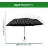 image:imagekate spade new york BlackWhite Travel Umbrella Lightweight Compact Umbrella with Storage Sleeve Polka DotsPolka Dots