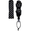 image:imagekate spade new york BlackWhite Travel Umbrella Lightweight Compact Umbrella with Storage Sleeve Polka DotsPolka Dots
