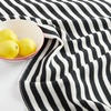 image:imagekate spade new york Botanical Stripe Kitchen Towels 4Pack Set Absorbent 100 Cotton BlackBeige 17x28BlackBeige