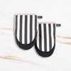 image:imagekate spade new york Botanical Stripe Mini Oven Mitt 2Pack Set 55 x 8 GreenPinkBlackBeige