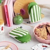 image:imagekate spade new york Botanical Stripe Mini Oven Mitt 2Pack Set 55 x 8 GreenPinkGreenPink