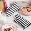 image:imagekate spade new york Botanical Stripe Oven Mitt 2Pack Set 7 x 13 GreenPinkBlackBeige