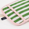 image:imagekate spade new york Botanical Stripe Pot Holder 2Pack Set 7 x 10 GreenPinkGreenPink