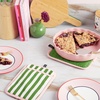 image:imagekate spade new york Botanical Stripe Pot Holder 2Pack Set 7 x 10 GreenPinkGreenPink