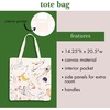 image:imagekate spade new york Canvas Tote Bag for Women Cute Tote Bag for Work or Teacher Canvas Beach Bag Book Tote with PocketNew York Dream