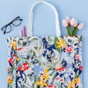 image:imagekate spade new york Canvas Tote Bag for Women Cute Tote Bag for Work or Teacher Canvas Beach Bag Book Tote with PocketPaint By Numbers