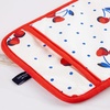 image:imagekate spade new york Cherry Dot Kitchen Towel Oven Mitt amp Pot Holder 4Pack Set 17 x 28 7 x 13 7 x 10 WhiteRedBlue