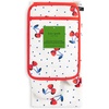 image:imagekate spade new york Cherry Dot Kitchen Towel Oven Mitt amp Pot Holder 4Pack Set 17 x 28 7 x 13 7 x 10 WhiteRedBlue