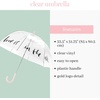 image:imagekate spade new york Clear Umbrella for Rain Large Bubble Umbrella for Weddings Love Is In The Air