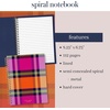 image:imagekate spade new york Colorful Mini Spiral Notebook 825 x 675 Journal Notebook with 112 Lined Pages Grand Plaid Duo